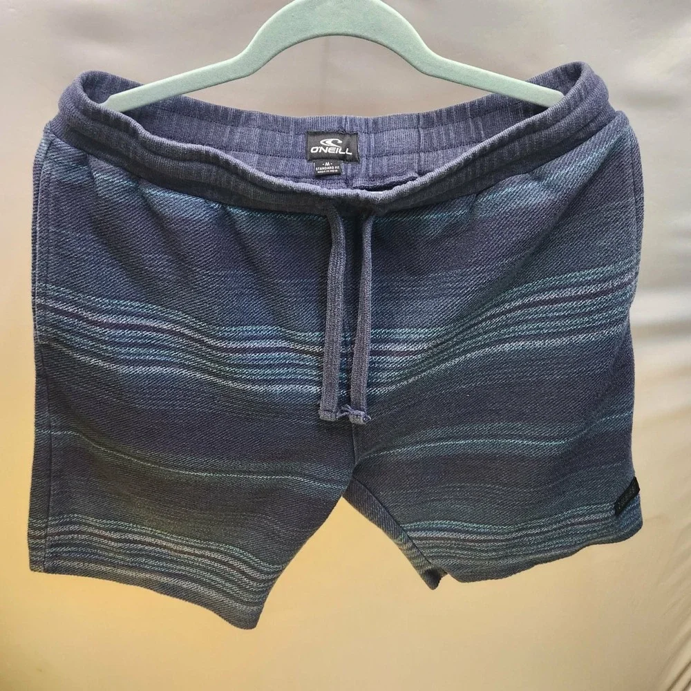 O'Neill Bavaro Stripe Men's Knit Drawstring Shorts Navy Size Medium